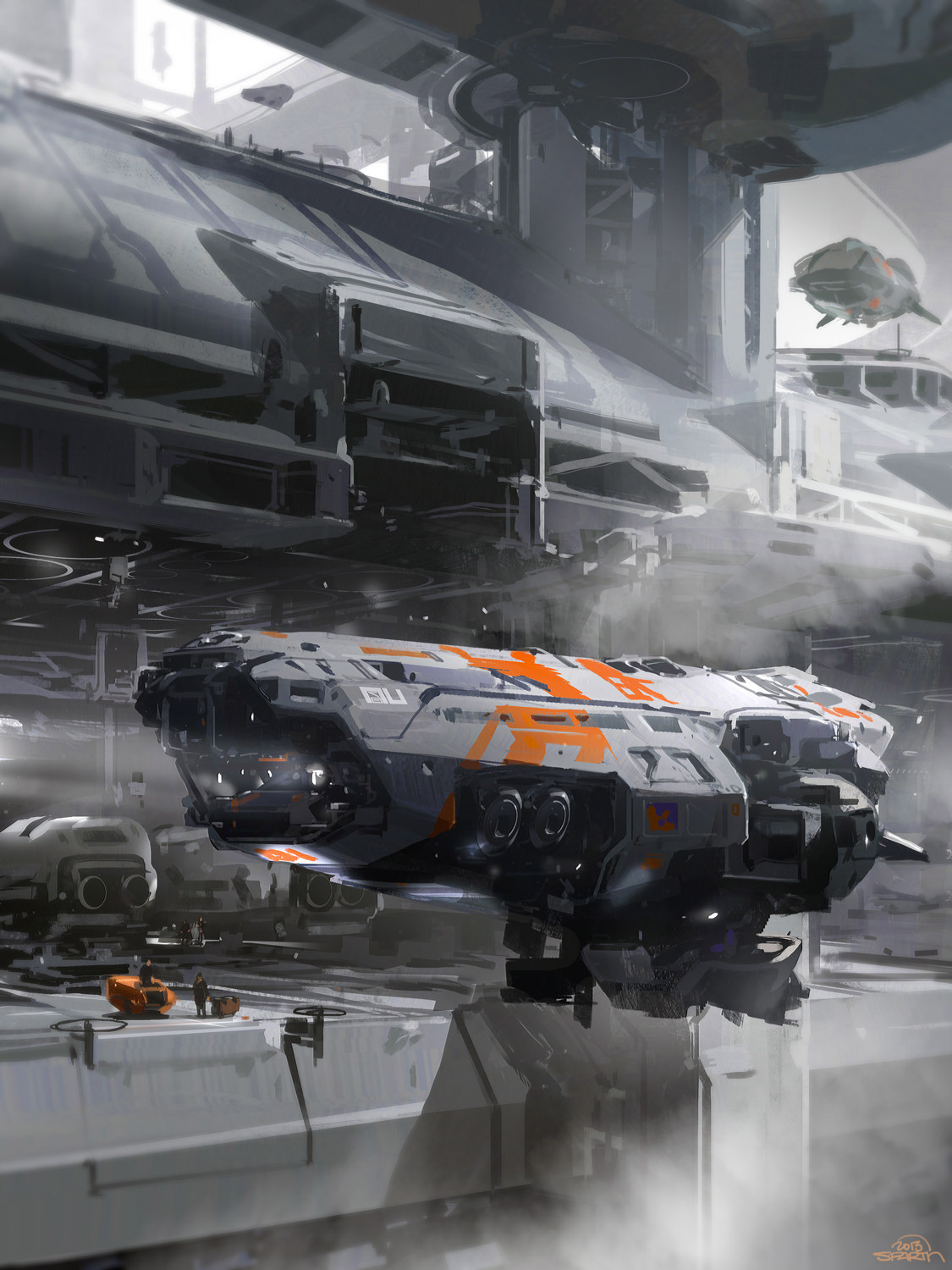 concept ships: Concept spaceship art by SPARTH