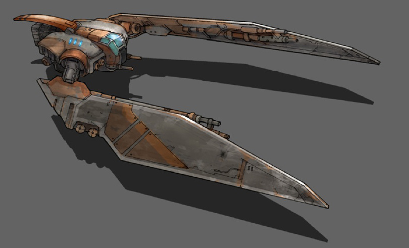 Keywords: star wars video game art development concept spaceship art drawing 